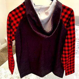 Cute buffalo plaid hoodie